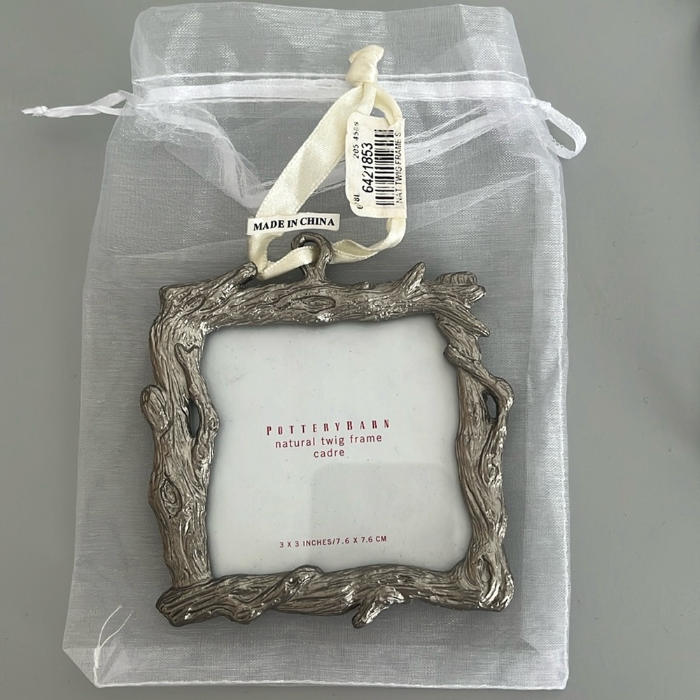 NWT Pottery Barn twig picture frame / hanging / ornament